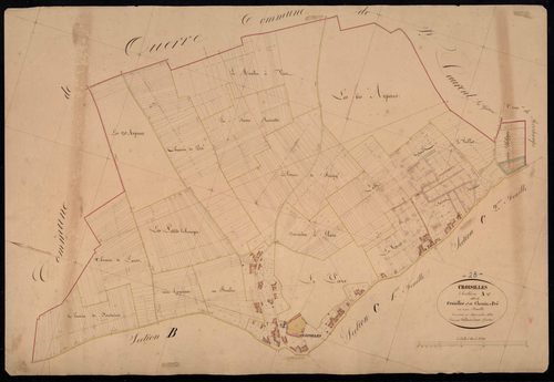 Section A, Croisilles et le Chemin de Pré, en une feuille.