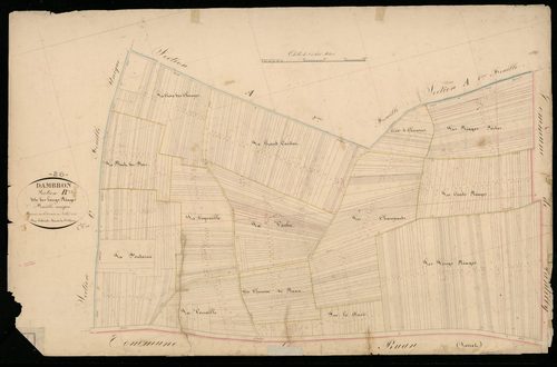 Section B, les Longs Réages, en une feuille.
