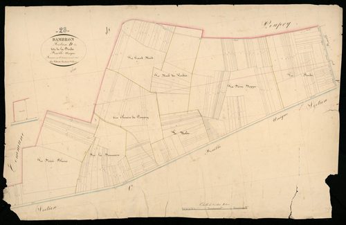 Section D, la Borde, en une feuille.