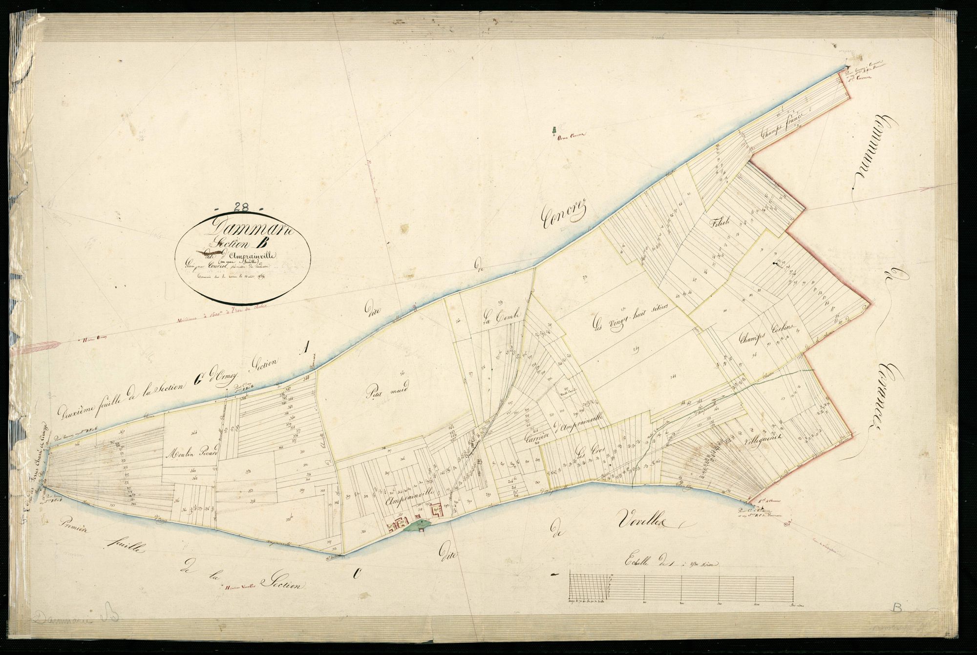 Section B, Amprainville, en une feuille.