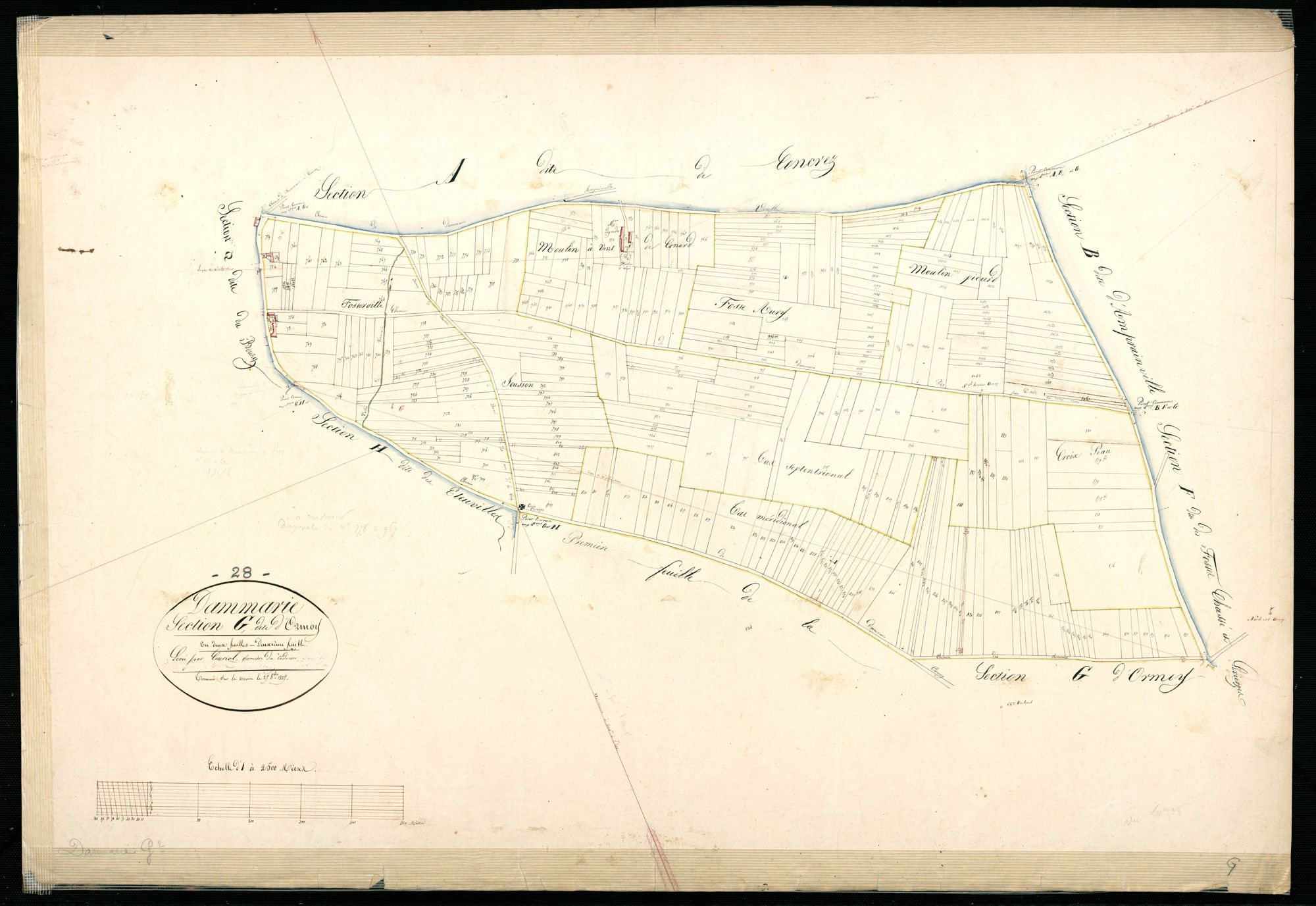 Section G, Ormoy, feuille 2.
