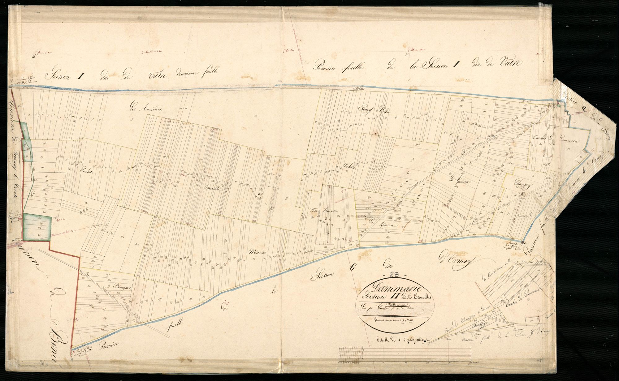 Section H, les Eteuvilles, en une feuille.