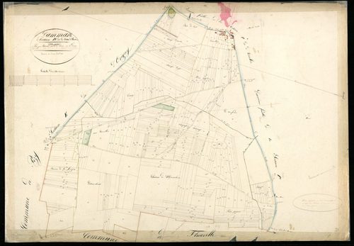Section D, Château de Montchenu, en une feuille.
