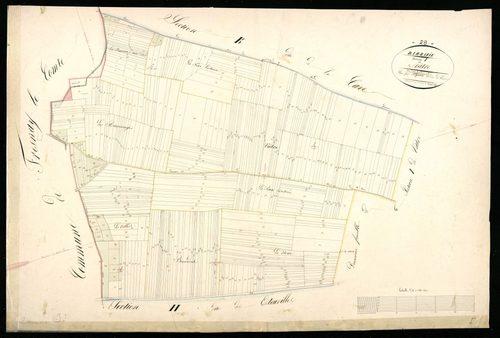 Section I, Vâtre, feuille 1 / Terminée sur le terrain par Monsieur Forgean, Géomètre du cadastre.