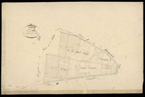 Section I, Vâtre, feuille 2 / Terminée sur le terrain par Monsieur Forgean, Géomètre du cadastre.