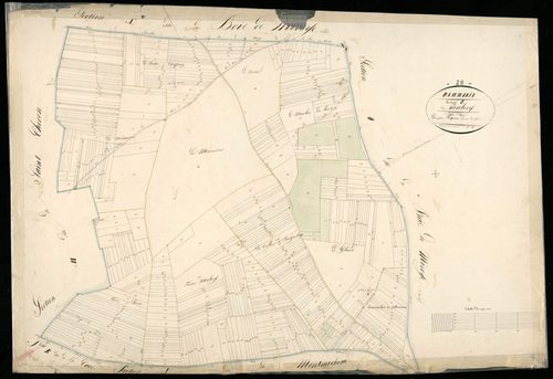 Section L, Malevy, en une feuille / Terminée sur le terrain par Monsieur Forgean, Géomètre du cadastre.