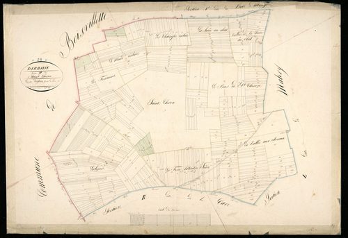 Section M, Saint-Chéron, en une feuille / Terminée sur le terrain par Monsieur Forgean, Géomètre du cadastre.