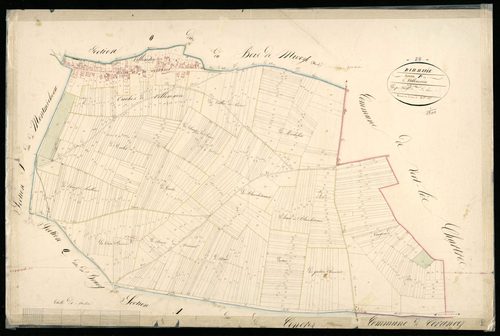 Section P, Villemain, en une feuille / Terminée sur le terrain par Monsieur Forgean, Géomètre du cadastre.