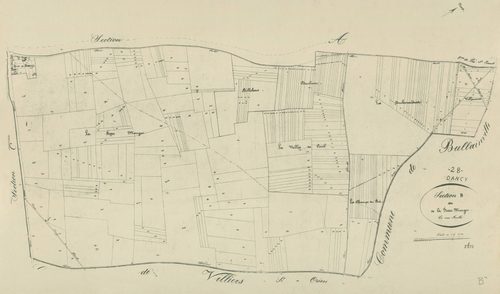 Section B, la Fosse Mauger, en une feuille.