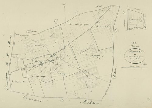Section D, les Pinceaux et Givais, feuille 2.
