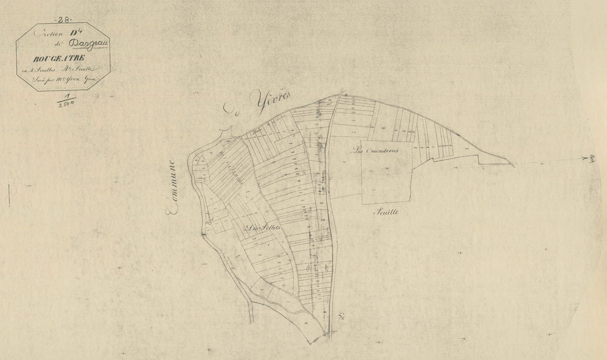 Section D, Bougeatre, feuille 4.