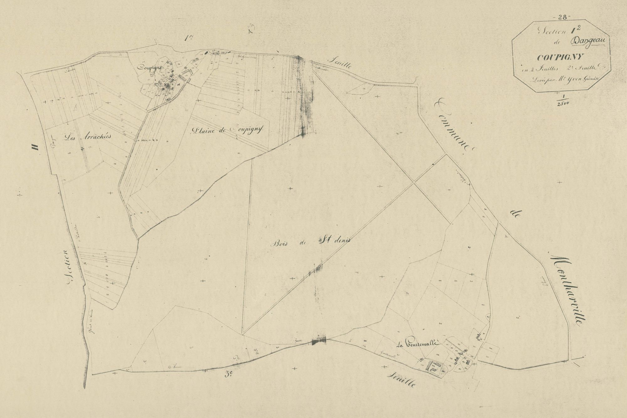 Section I, Coupigny, feuille 2.