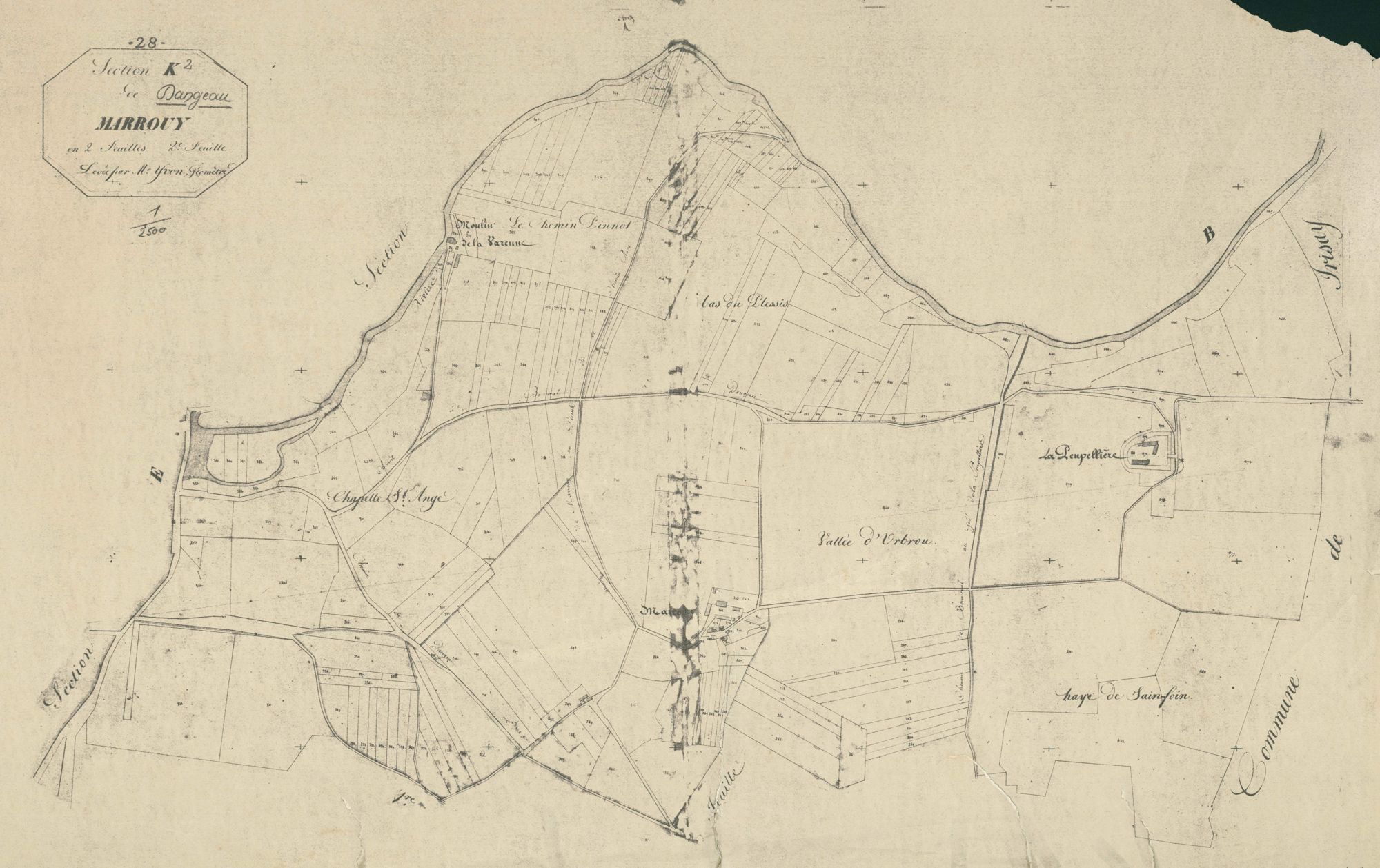 Section K, Marrouy, feuille 2.