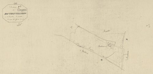 Section F, Bouthonvilliers, feuille 3.