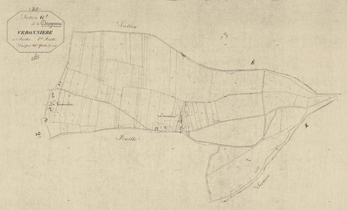 Section G, Veronnière, feuille 1.