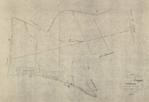 Section I, Coupigny, feuille 1.
