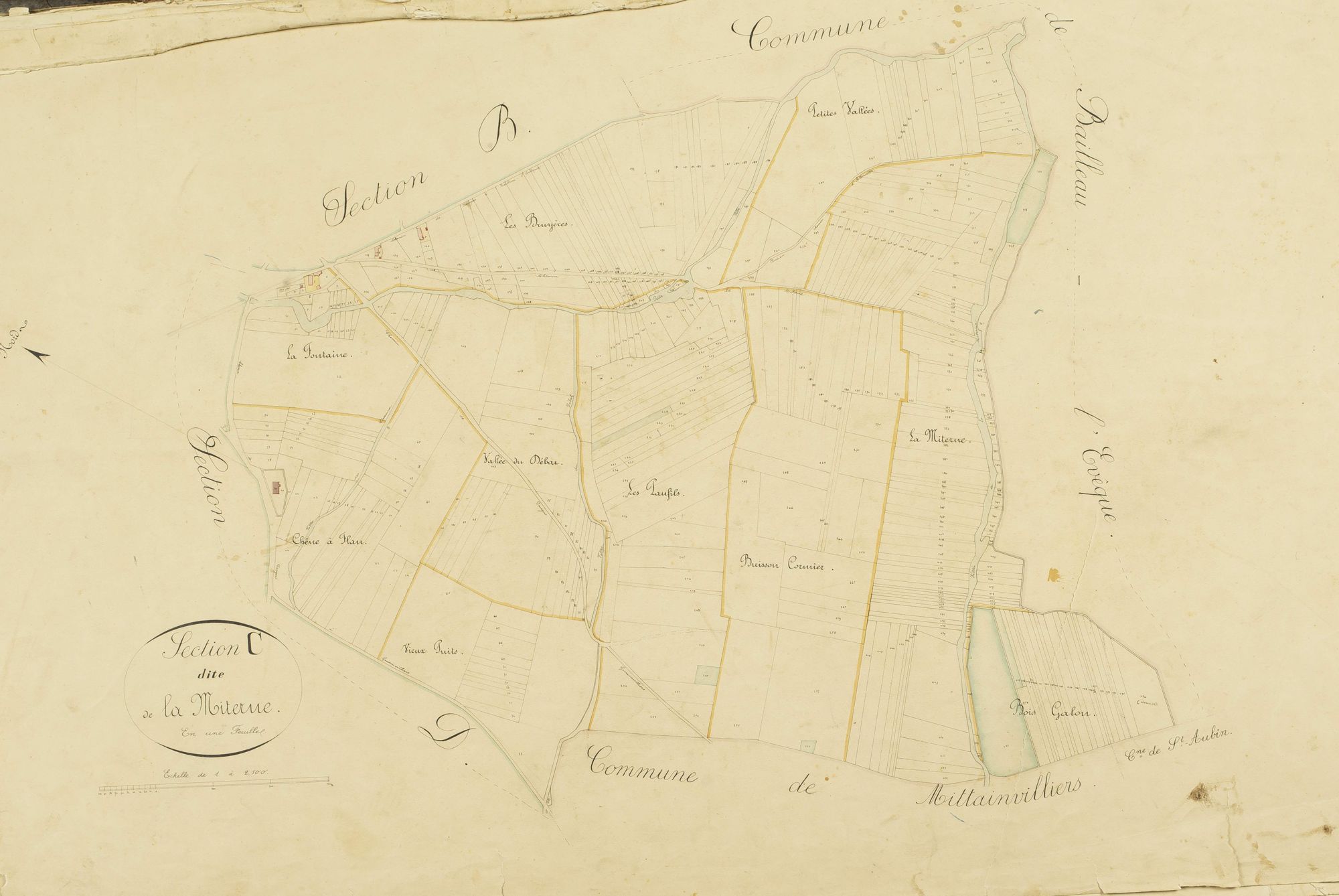 Section C, la Miterne, en une feuille.