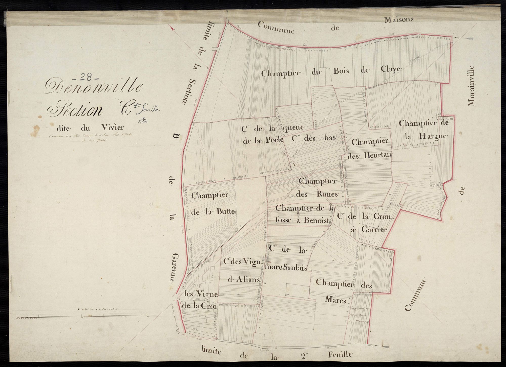 Section C, le Vivier, feuille 1.