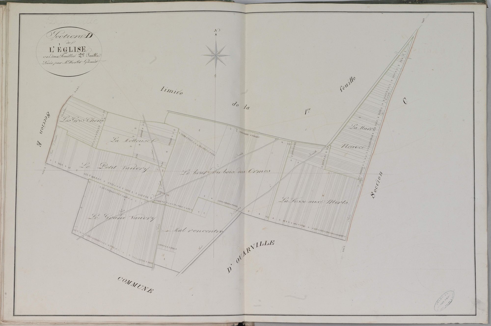 Section D, l'Eglise, feuille 2.