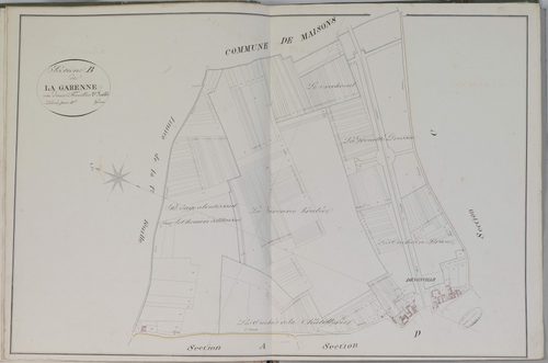 Section B, la Garenne, feuille 2.