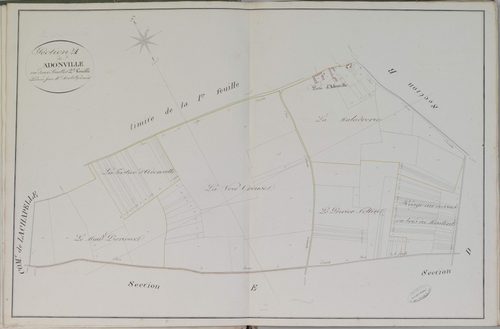Section A, Adonville, feuille 2.