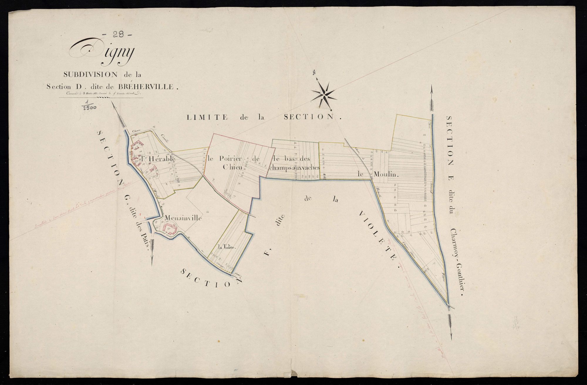 Subdivision de la section D, Bréherville.