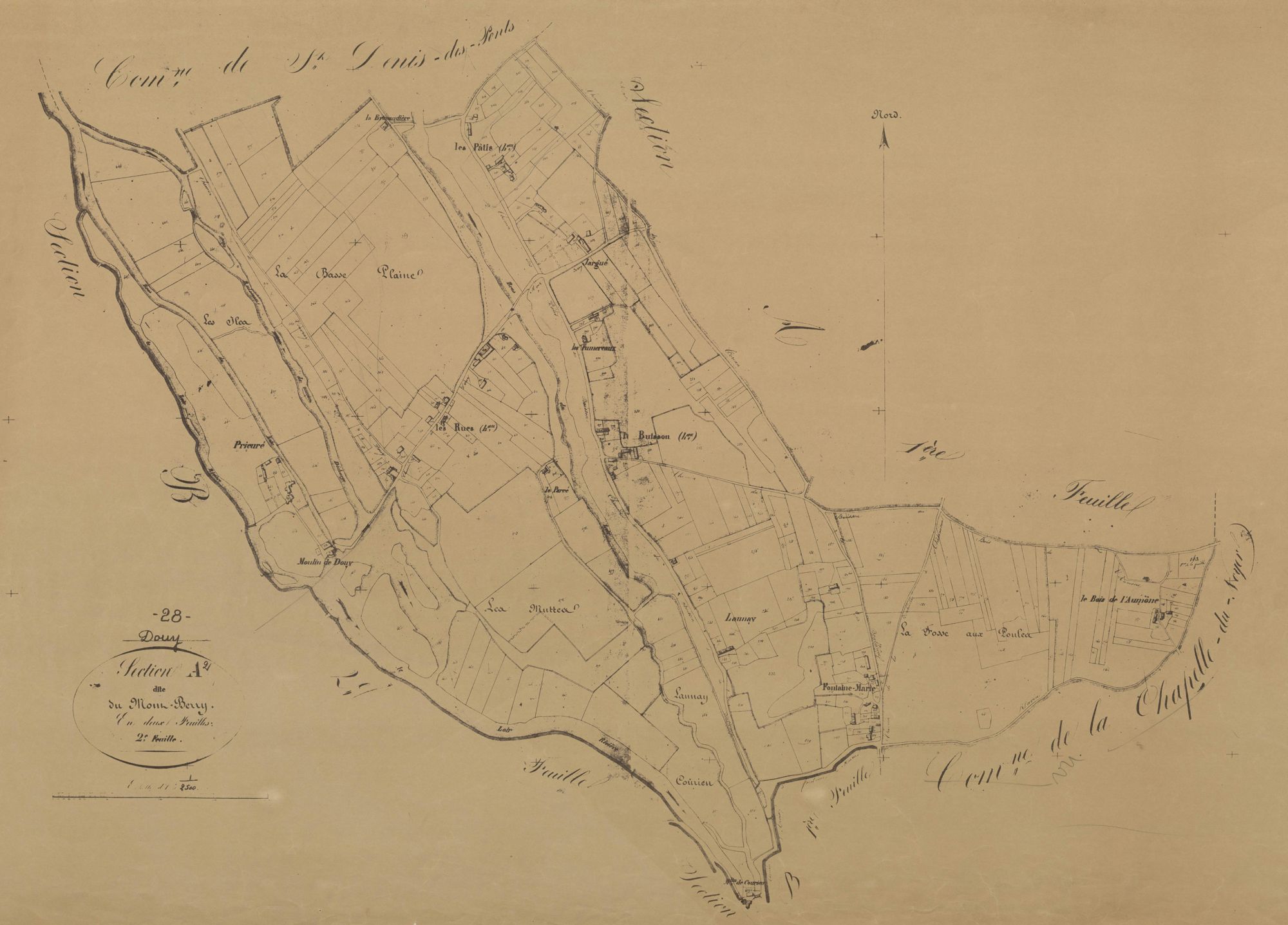 Section A, Mont-Berry, feuille 2.