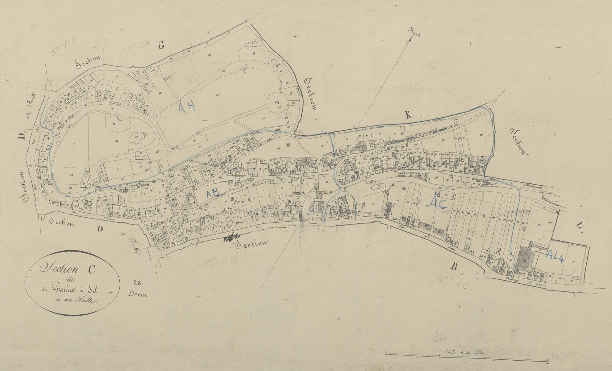 Section C, le Grenier à Sel, en une feuille.