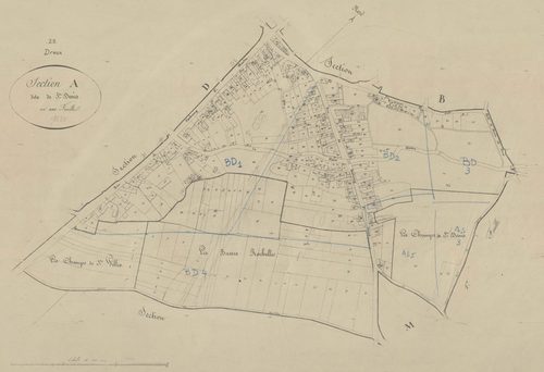 Section A, Saint-Denis, en une feuille.