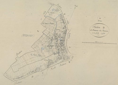 Section D, le Ruisseau de la Commune, feuille 3.