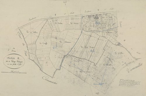Section E, les Longs Réages, feuille 1.