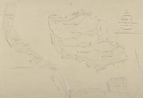 Section F, les Hauts et Bas Buissons, feuille 1.