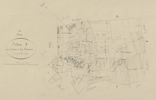 Section F, les Hauts et Bas Buissons, feuille 2.