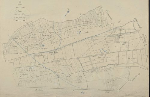 Section L, les Fontaines, feuille 1.
