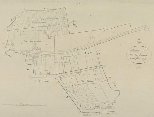 Section L, les Fontaines, feuille 2.
