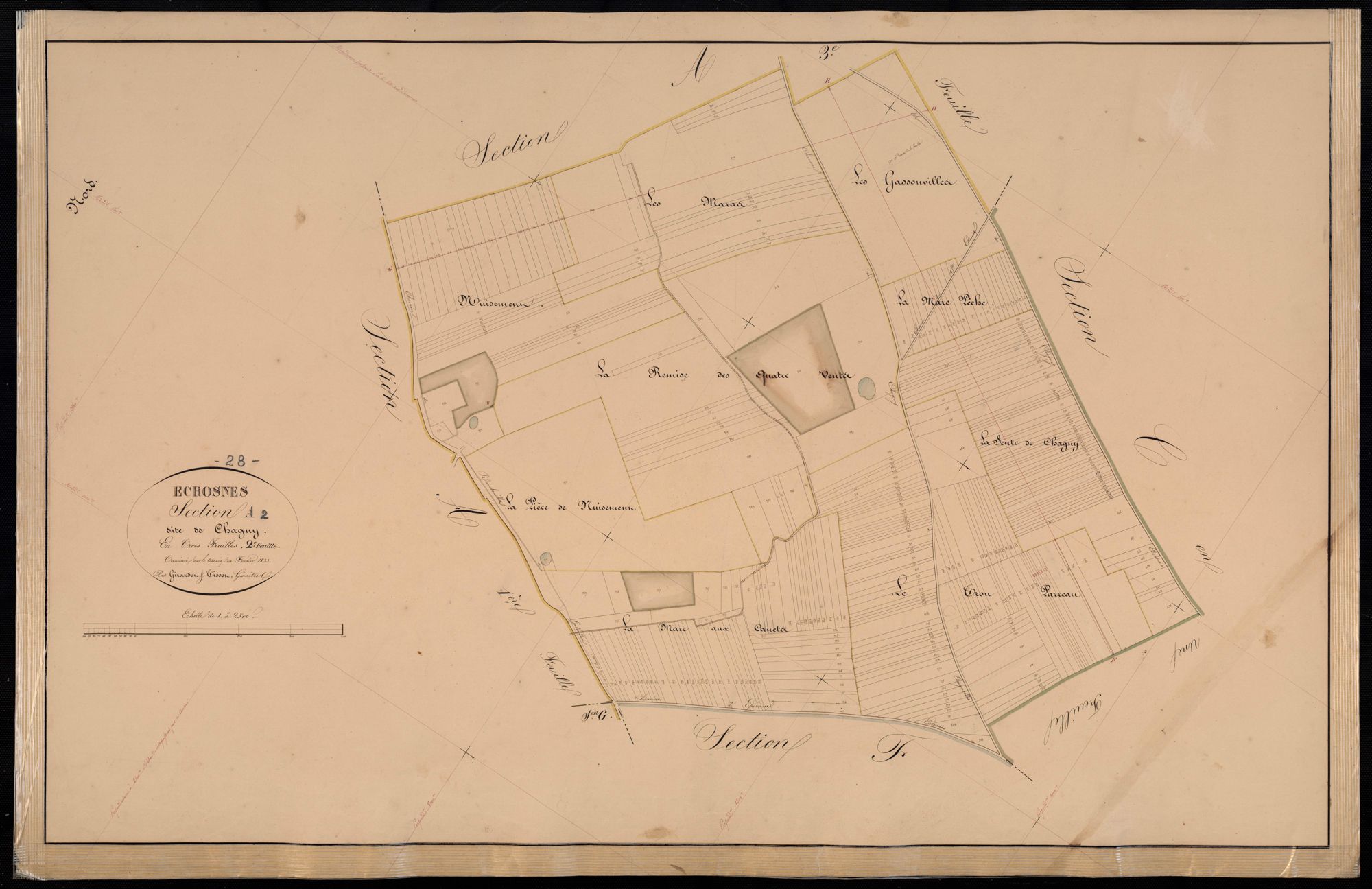 Section A, Chagny, feuille 2.