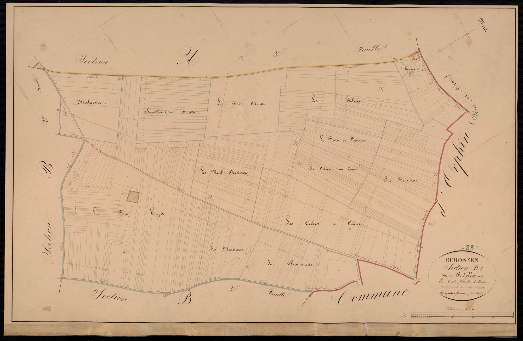 Section B, Rafolliot, feuille 1.