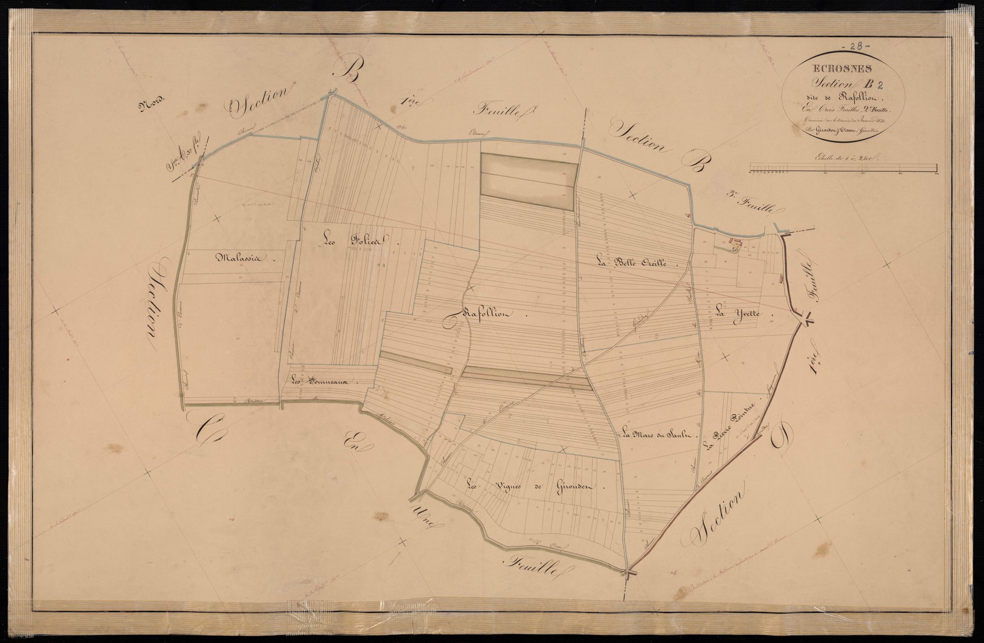 Section B, Rafolliot, feuille 2.