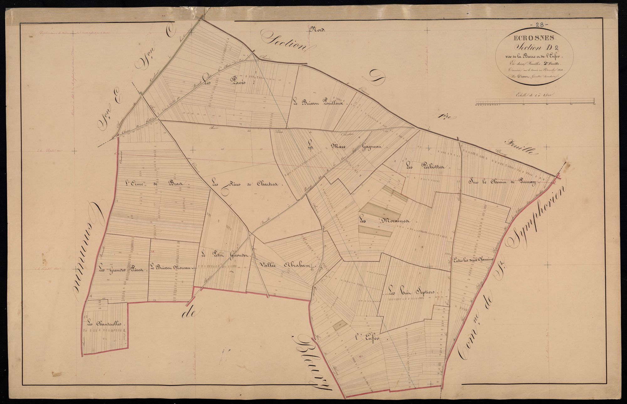 Section D, la Barre et l'Enfer, feuille 2.