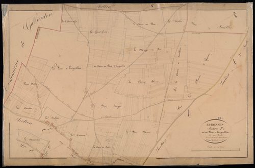 Section F, les Pièces d'Ecrignolles, en une feuille.