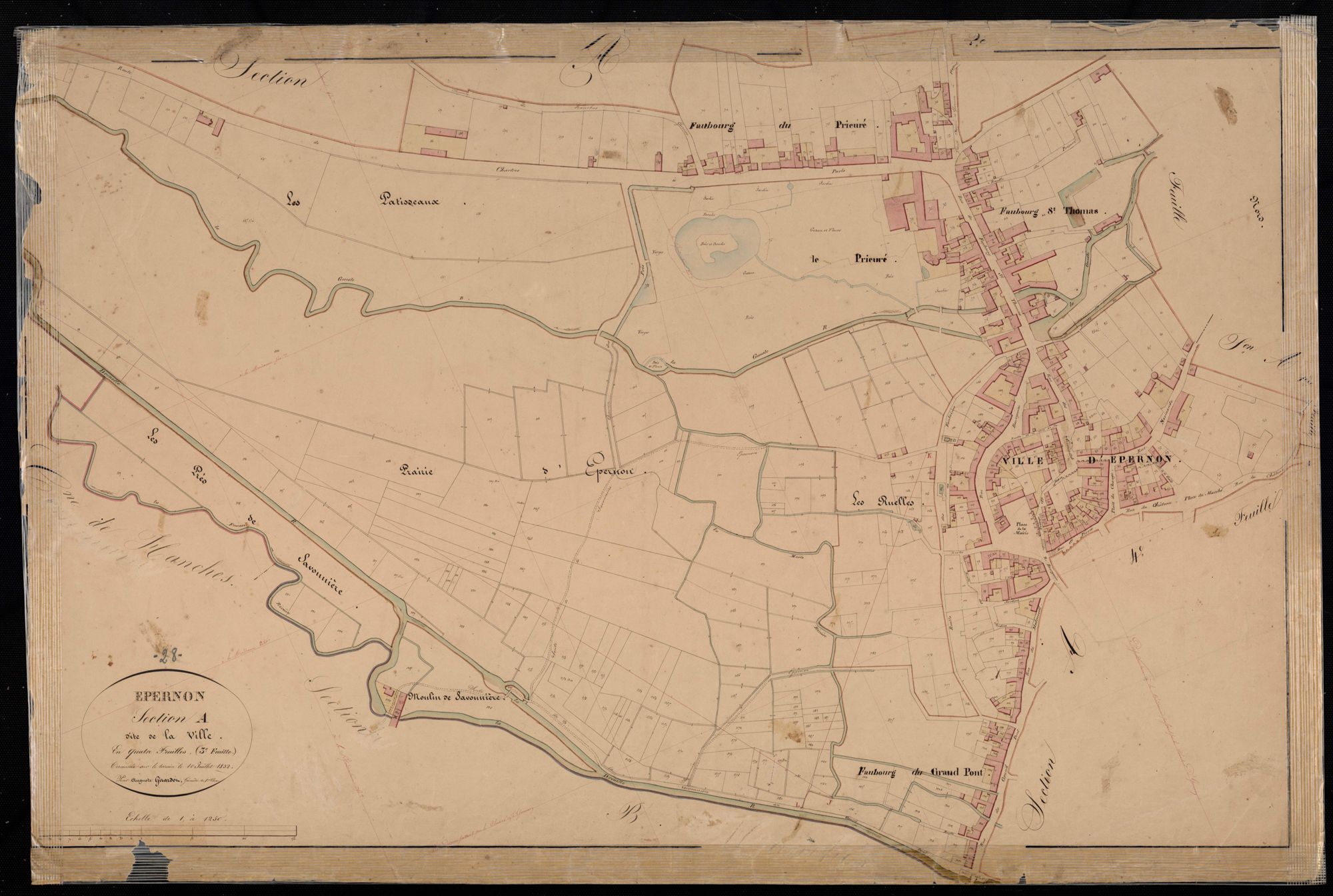Section A, la Ville, feuille 3.