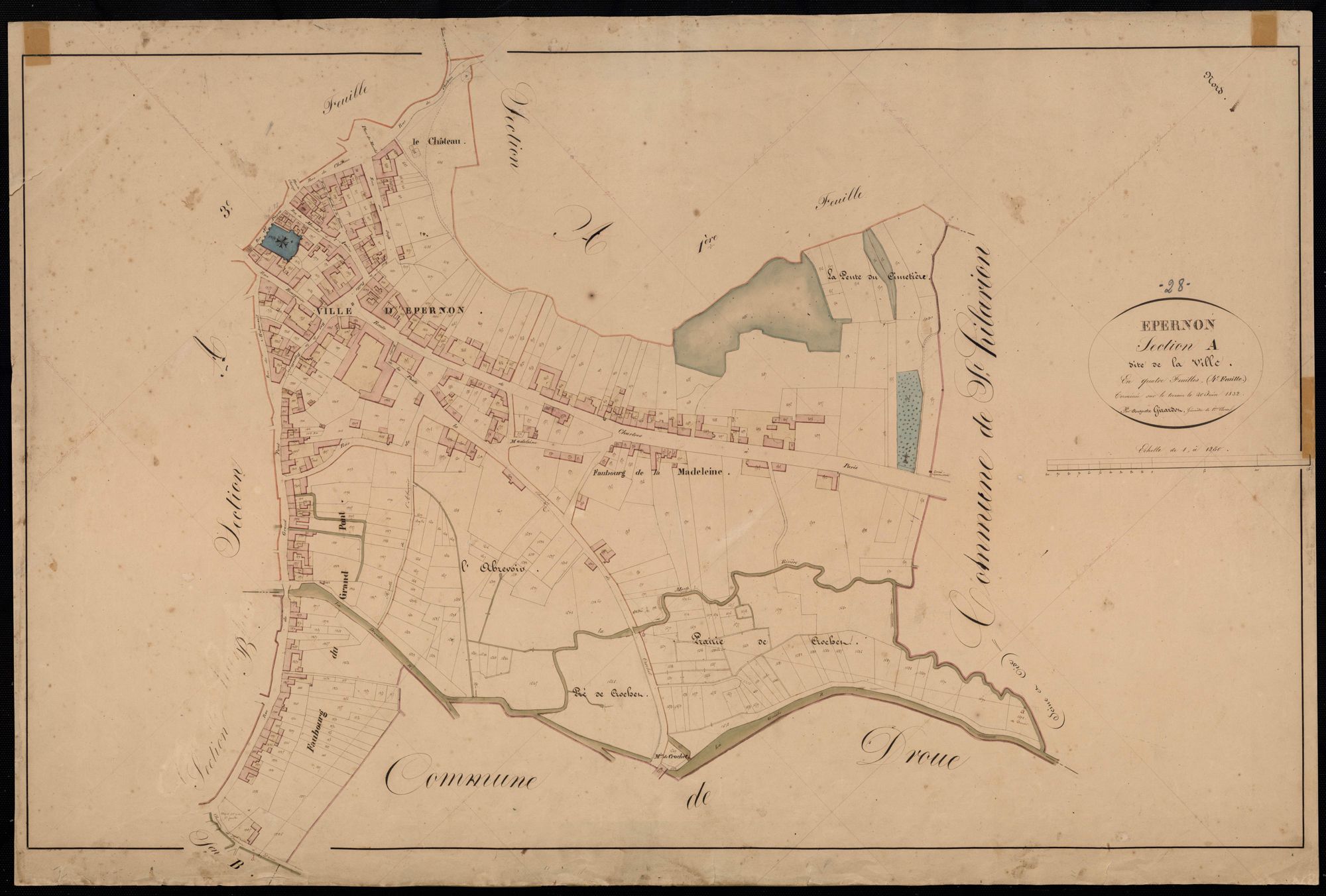 Section A, la Ville, feuille 4.