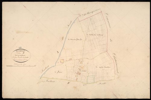 Section B, les Authieux, feuille 1.