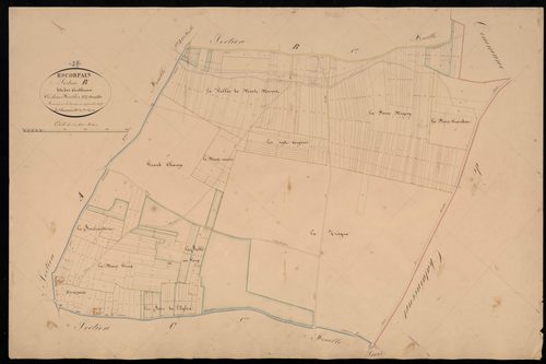 Section B, les Authieux, feuille 2.