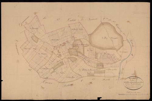 Section C, le Bois-Robert et Romainvilliers, feuille 2 / Terminée sur le terrain par Monsieur Masson, Géomètre secondaire.
