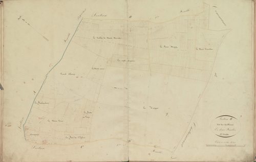 Section B, les Authieux, feuille 2.
