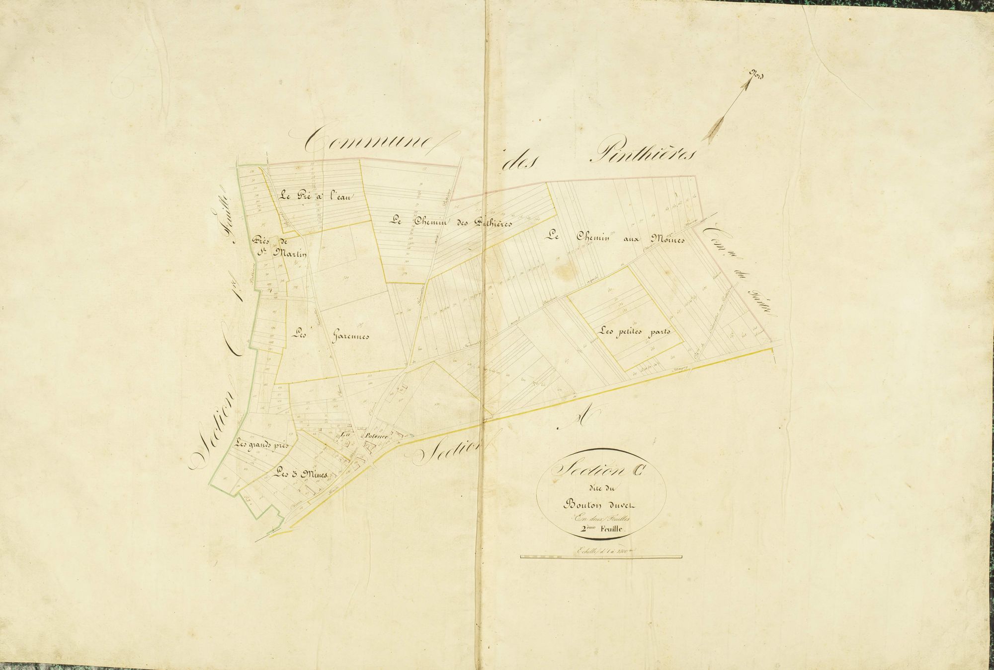 Section C, le Bouton Duvet, feuille 2.