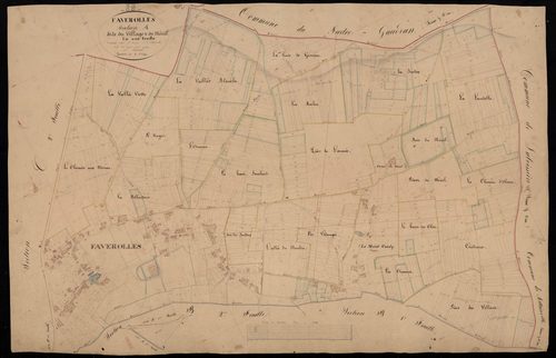 Section A, le Village et le Mesnil, en une feuille.