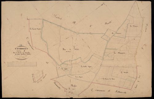 Section B, le Thuilé et Beaufour, feuille 1.