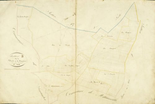 Section B, le Thuilé et Beaufour, feuille 1.